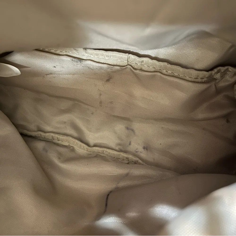 Kipling Backpack Purse Bag Drawstring With Monkey Key Chain Shiny Gold Color - Image 10