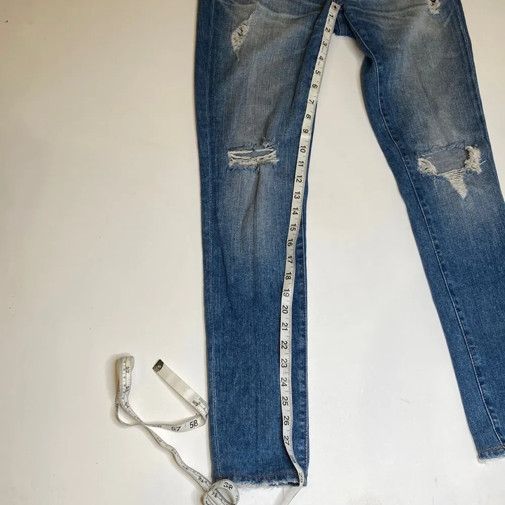 Big Star Women’s Liv Midrise Skinny Medium Blue Wash Denim Jeans EUC Sz 25R - Image 14