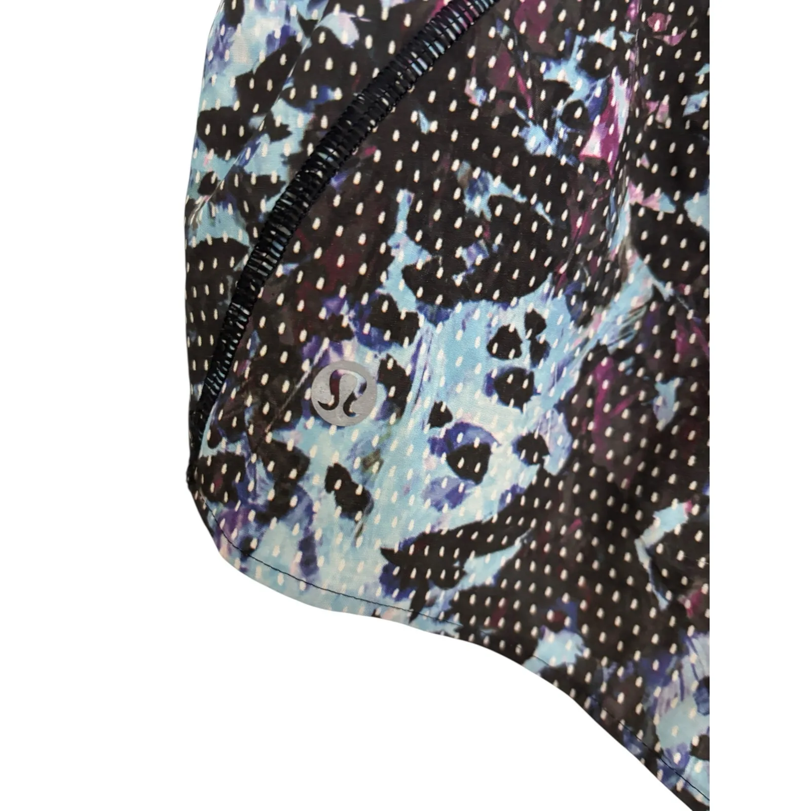 Lululemon Split Second Short Womens 2 Floral Sport Tranquil Blue Multi Tranquil - Image 3