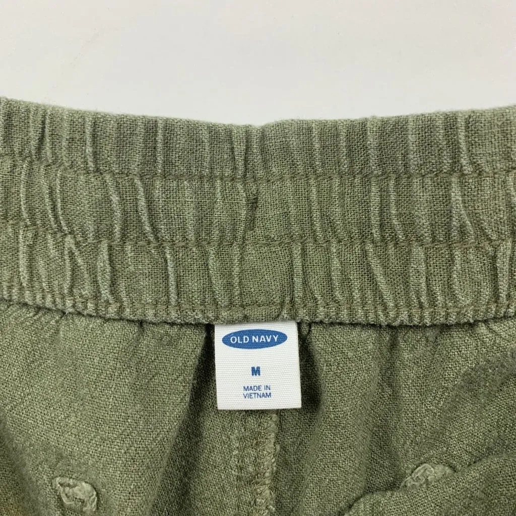 Old Navy Hunter Pines Linen Blend Pull On Shorts M - Image 2