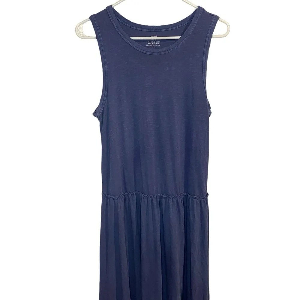 Aerie Blue Maxi Smock Dress Size Medium Cottage Bohemian Twee‎ - Image 2