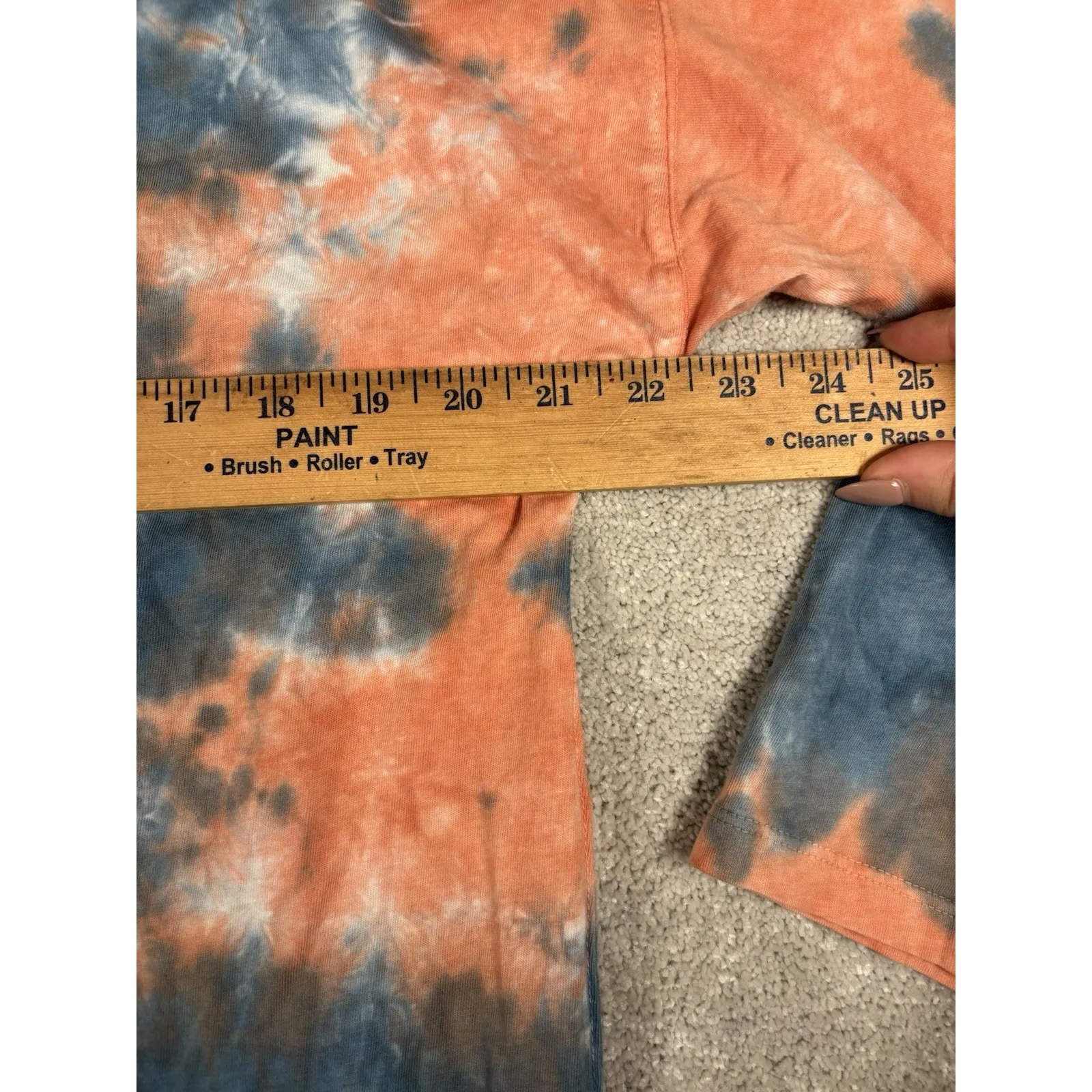 Free People We The Free Oversized Tie Dye T-Shirt Long Sleeve Tee S Small‎ Boho - Image 8