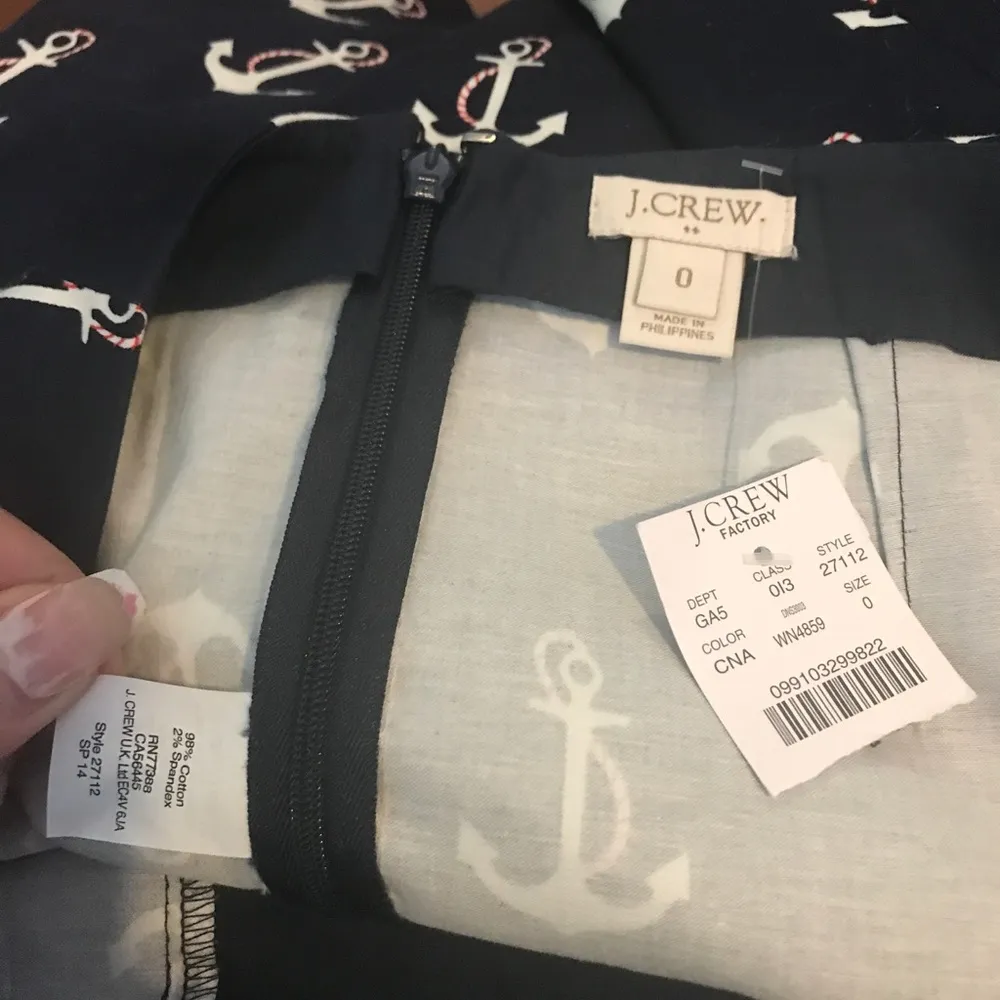 NWT J. Crew Anchor Skirt sz0 - Image 5