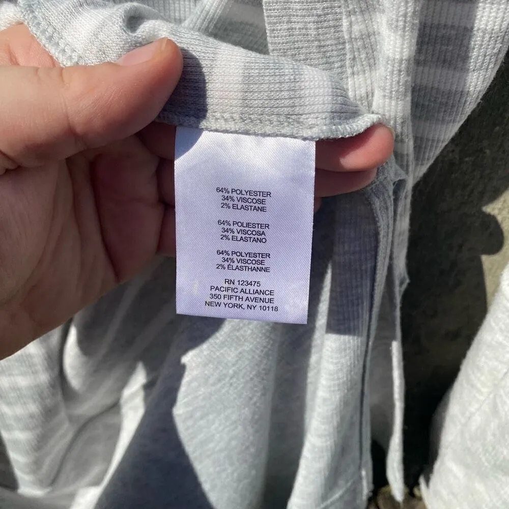 Jones New York Long‎ Length Open Front Thin Ribbed Cardigan | S - Image 3