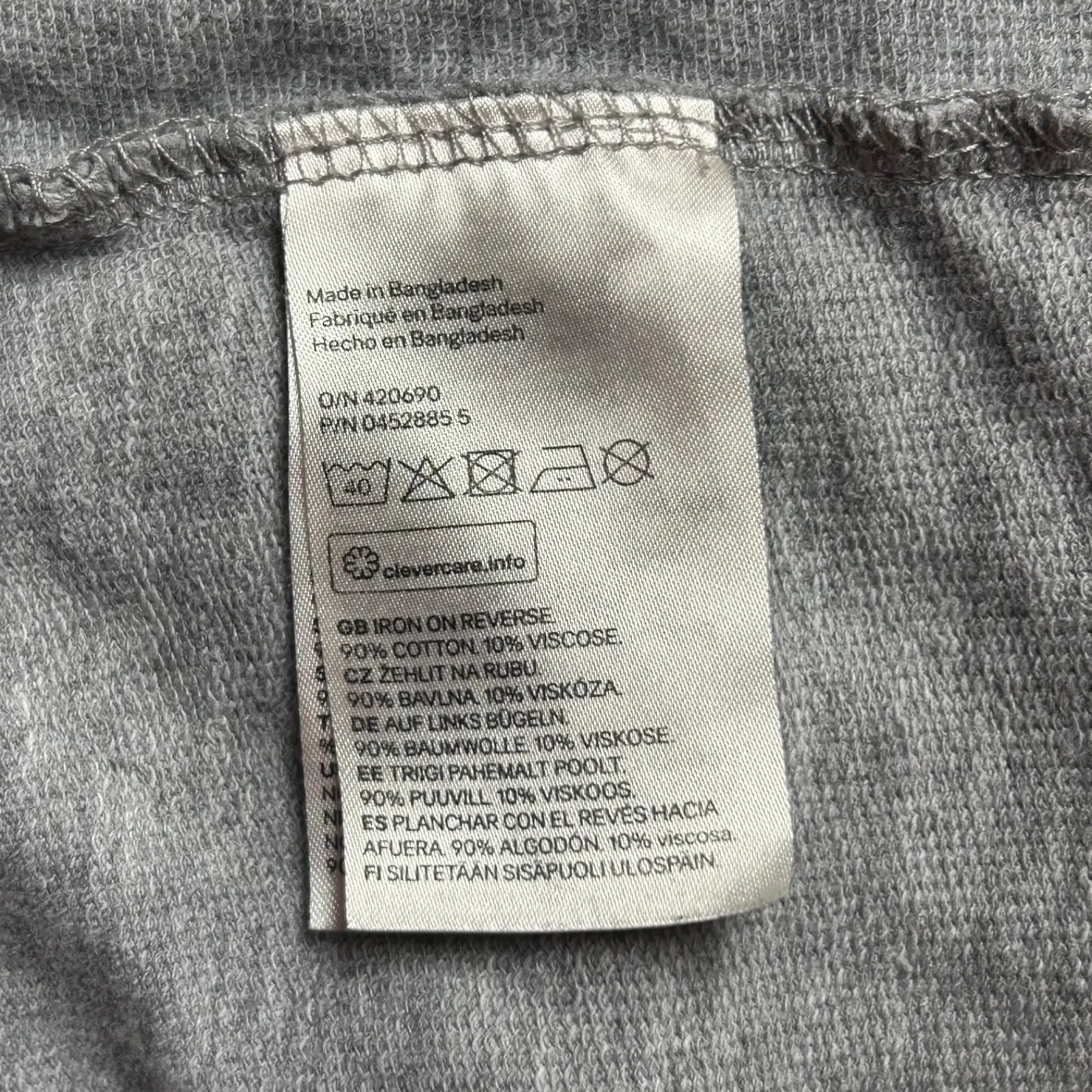 DIVIDED H&M Womens Confident Gray Long Sleeve Sweatshirt Size XL Boss Athleisure - Image 5