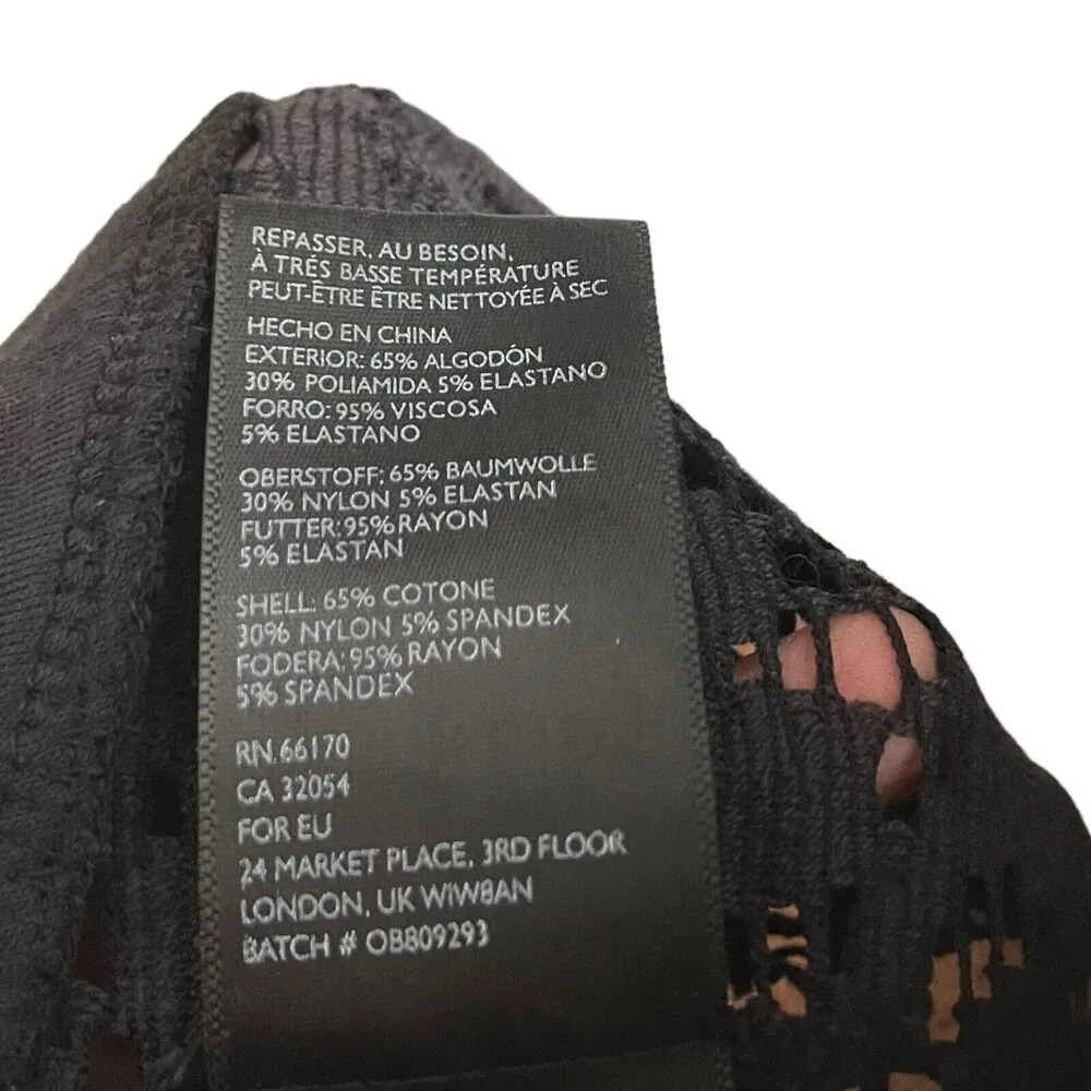 Urban Outfitters NWT Lace Cami Top Button Down Women’s Size XS Gray Cropped - Image 8