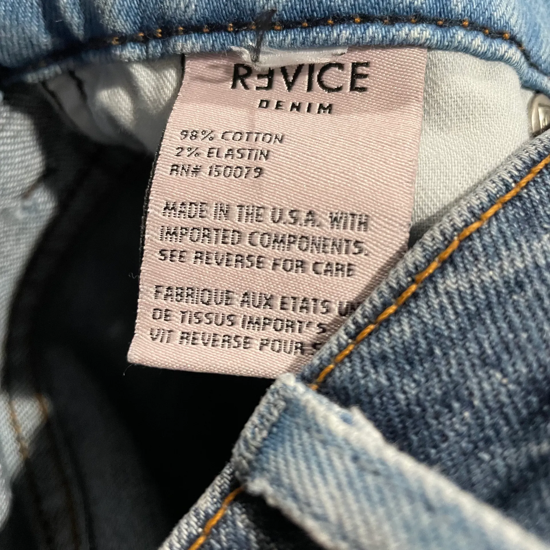 Revice Denim Two Tone Jeans Size 26 - Image 7