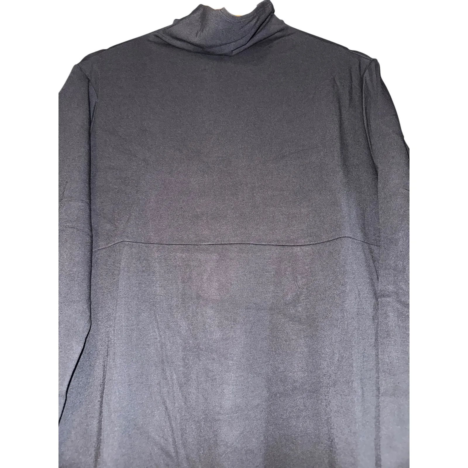 New Women with Control Jersey Midi Dress Tummy Control Turtleneck Large PETITE Black Size undefined - Image 4