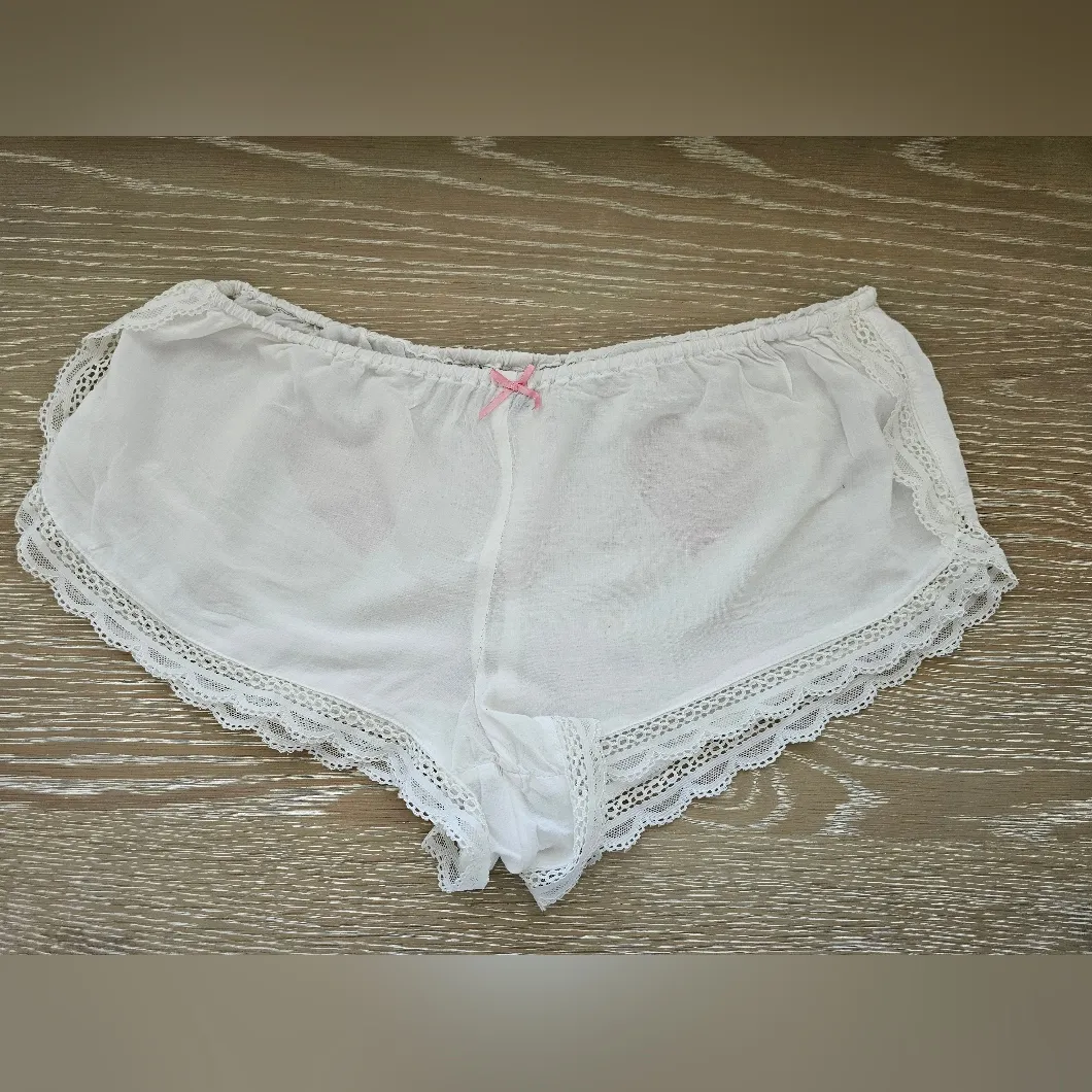 Wildfox Intimates Sleep Set Love is Everything/Cheeky Hearts White Size S - Image 4