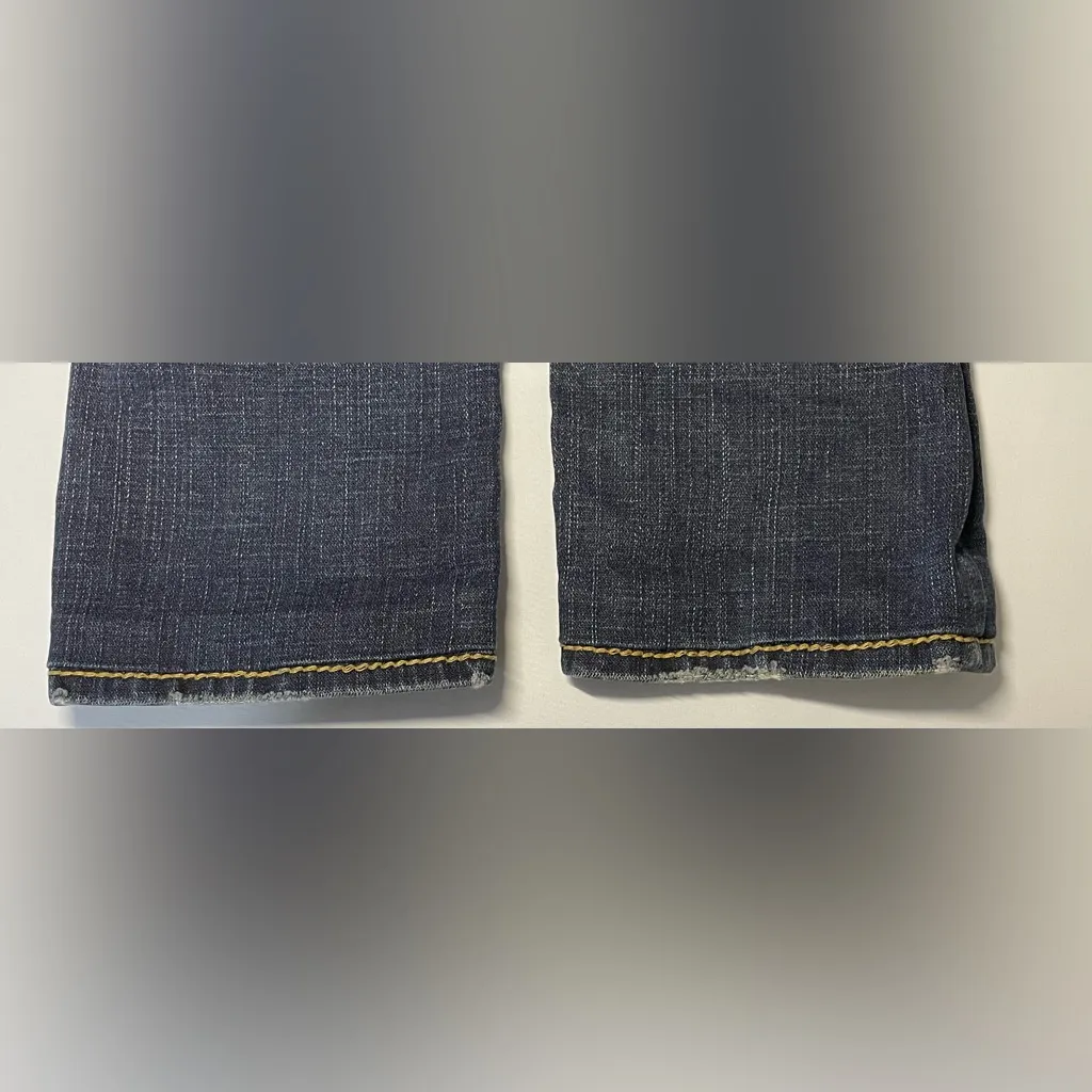 True Religion Disco Billy Straight Leg Jeans Super T Rhinestone Low Rise 26 - Image 9