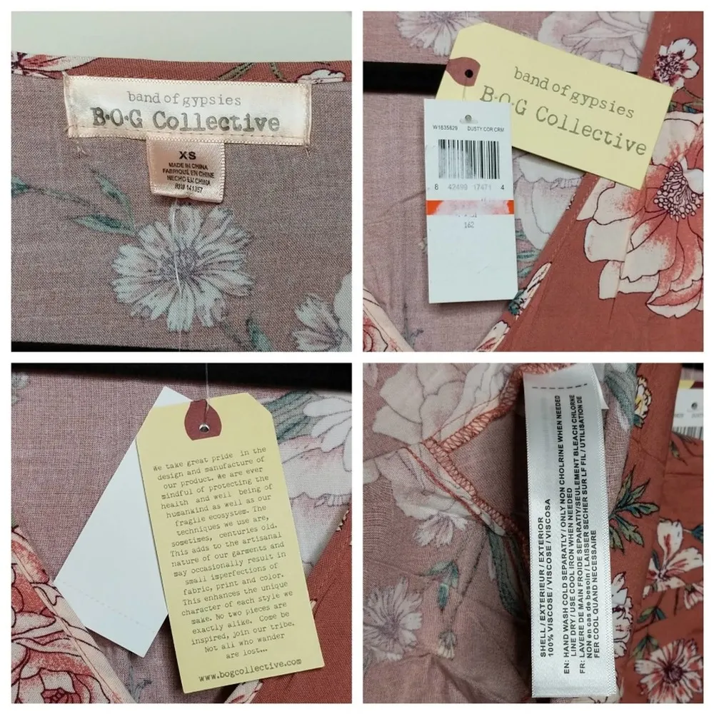 Band of Gypsies Floral Mini Dress - Size XS - NWT - Image 7