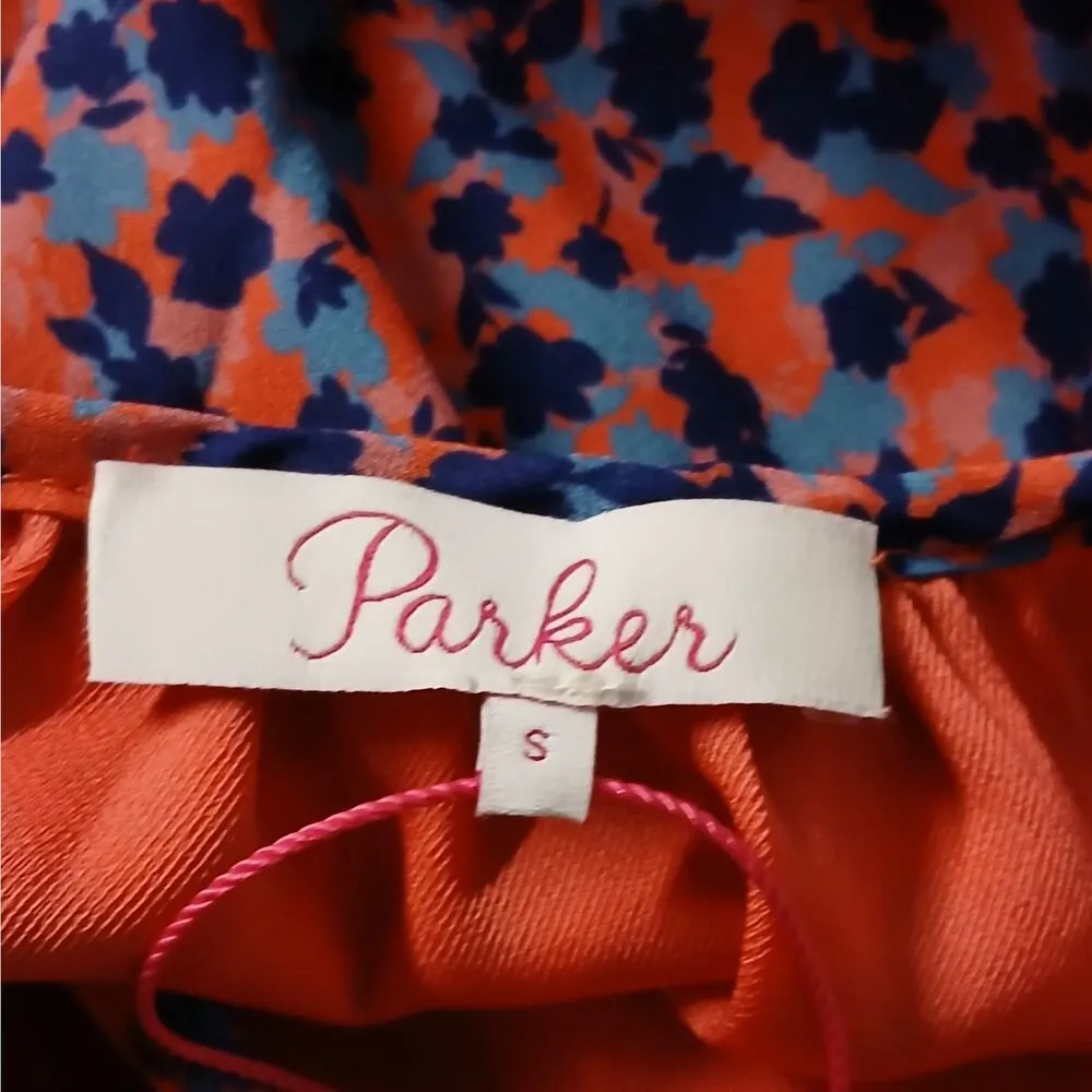 Parker Women's Top Size Small Pink Off Shoulder Ruffled Blouse Boho Cottagecore - Image 4