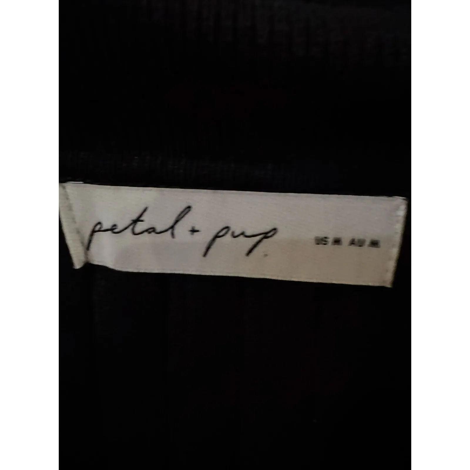 Petal & Pup Samara Black Ribbed Knit Cardigan - M (new) - Image 3