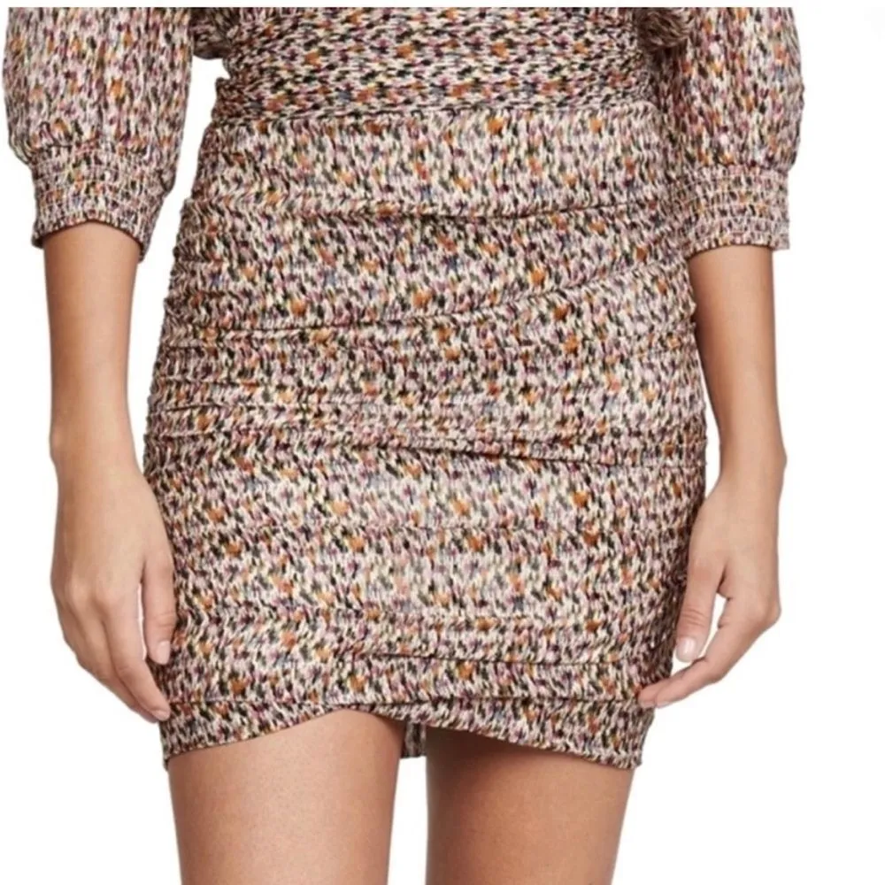 BA&SH Dina abstract-print crepe skirt Multicolor Size XS - Image 2