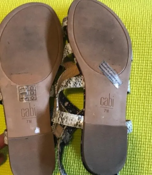 Strappy Athena Gladiator Sandals 7 Phyton print - Image 3