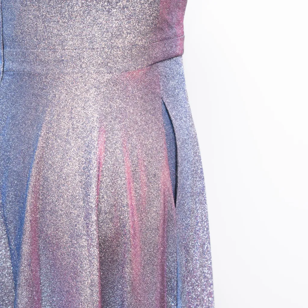 Xscape Evenings - Glitter Off the Shoulder Gown - Image 12