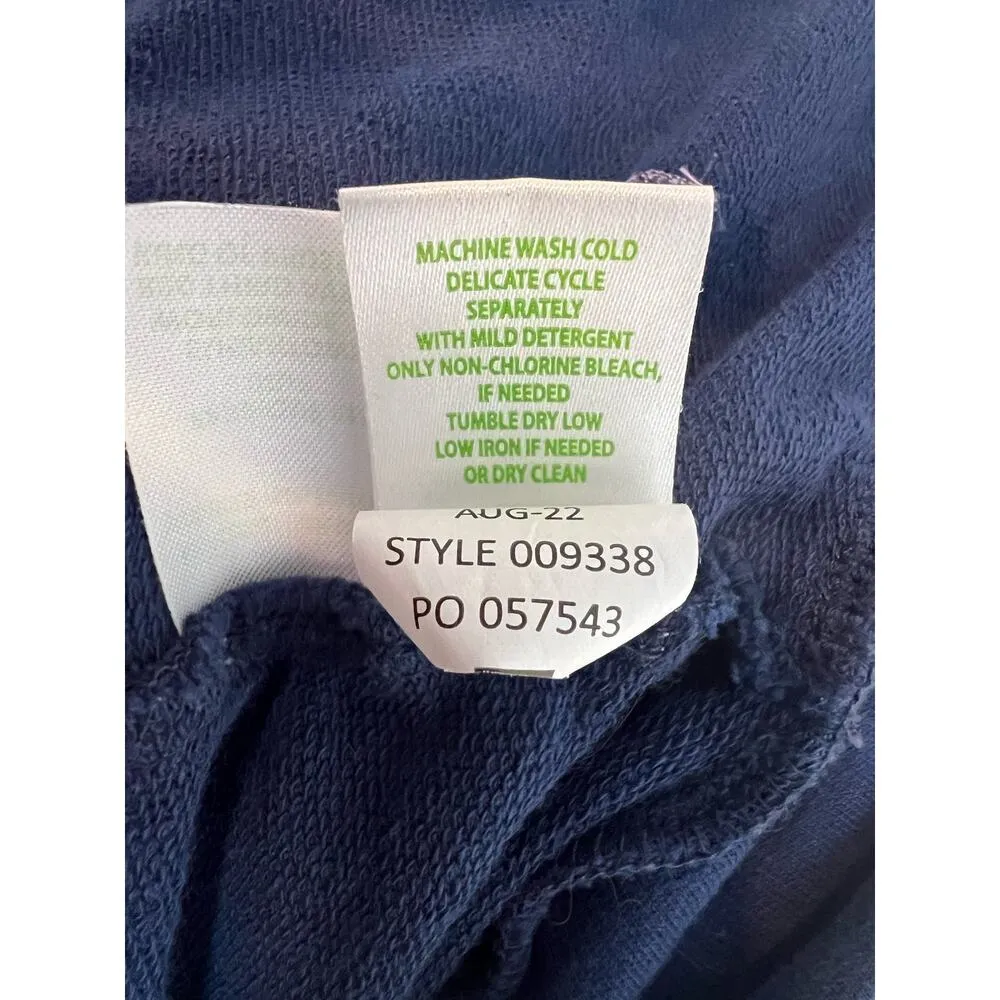 Lilly Pulitzer Rami Embroidered Navy Sweatshirt Large - Image 8