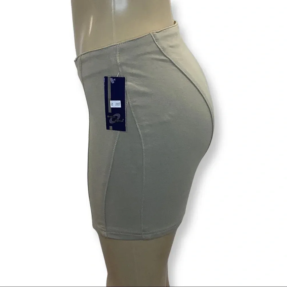 Contagena Regressiva Khaki Brazilian Mini Skirt Only Size 40 New With Tags - Image 2