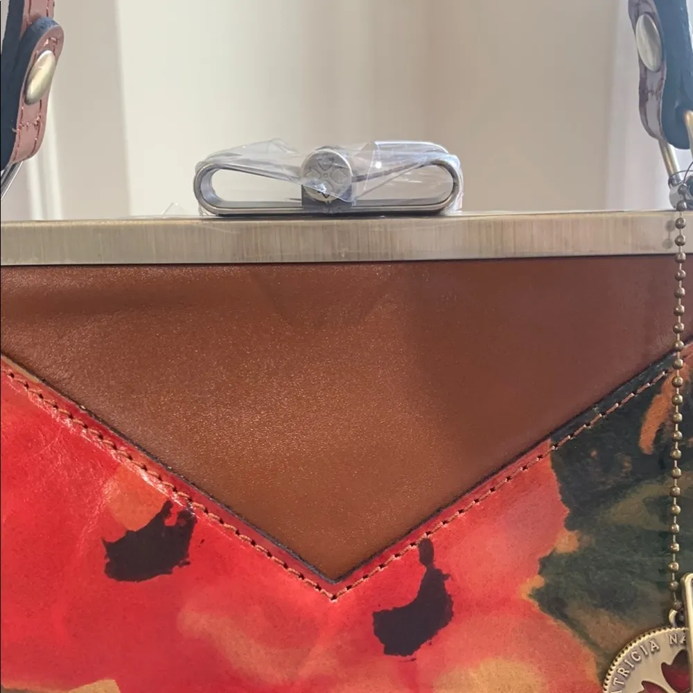 Patricia Nash Trikomo Spring Multi Printed Top Handle Satchel Bag NWT - Image 2