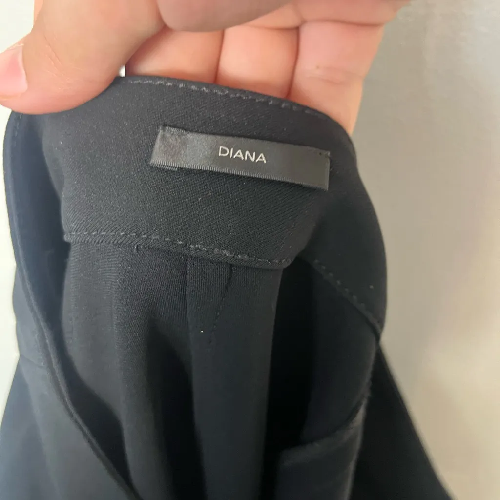 St. John Caviar Diana Crepe Pants Sz 10 Black Straight Leg Dress Career Trousers - Image 7