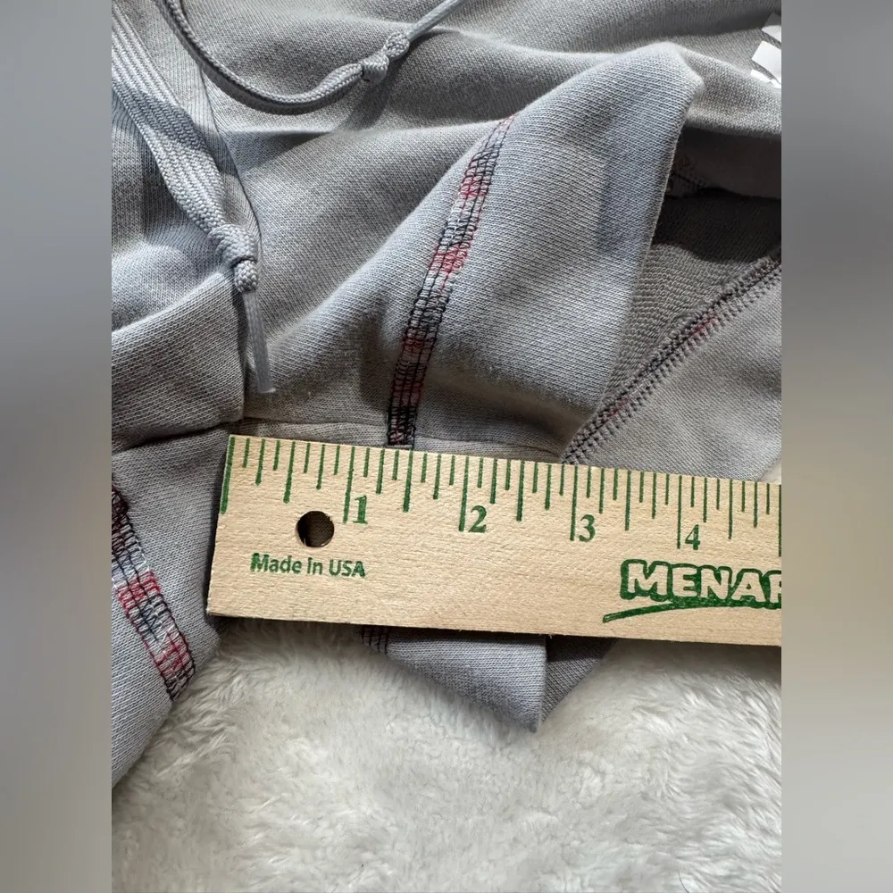 Adidas Women's Essentials Plus Badge Of Sport Shorts Gray Small - Image 4