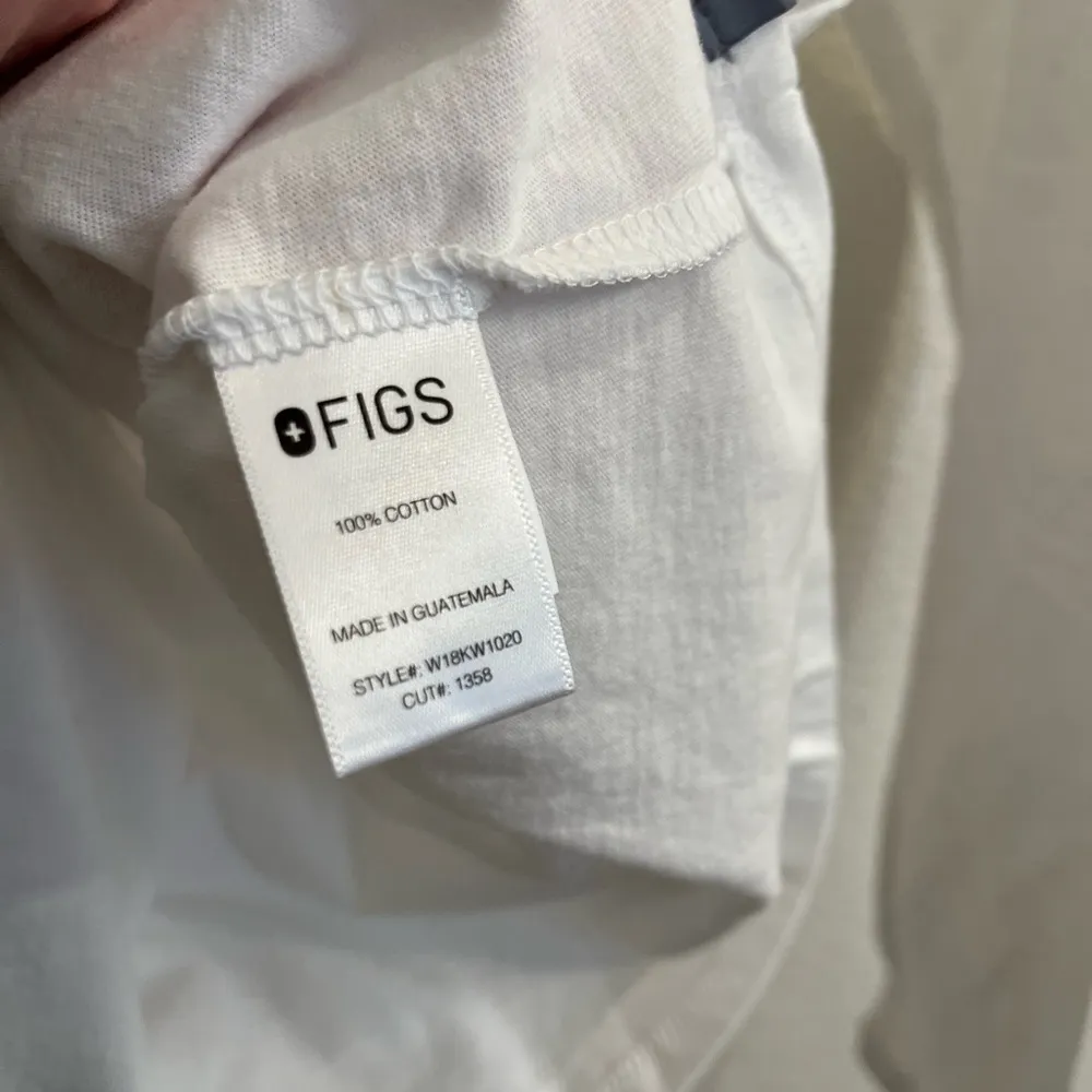 FIGS Underscrub Long Sleeve T Shirt Womens S White Awesome Humans Wear Figs - Image 7