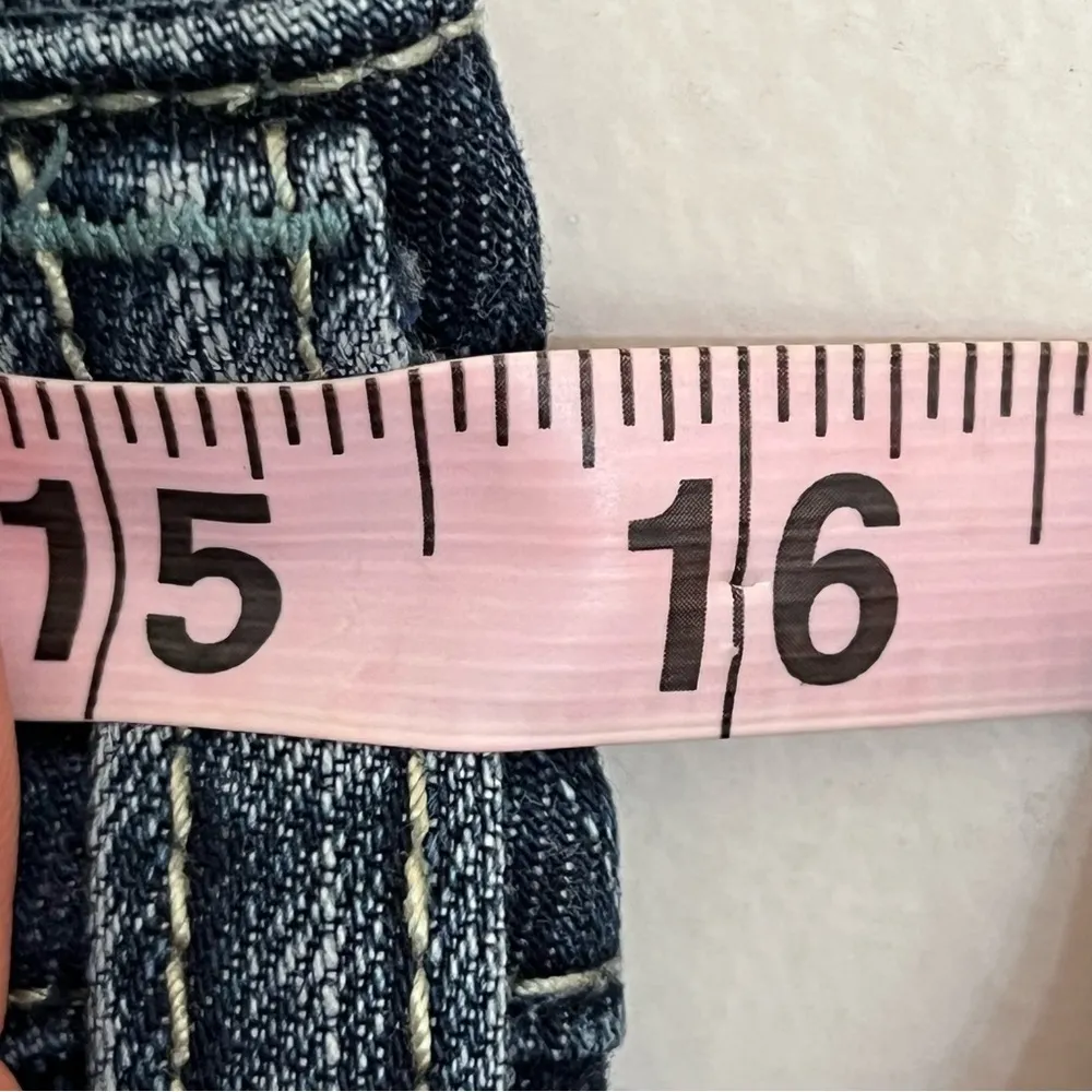 Silver Aiko‎ Bootcut Jeans Women’s Size 28x31 Thick Stitch Dark Denim Low Rise - Image 3