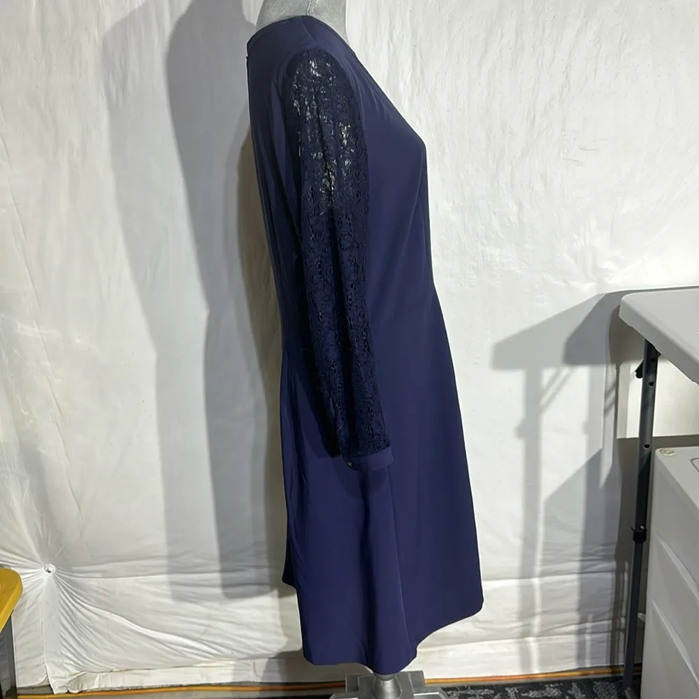 LOFT Outlet Navy Dress - Size 16 - Image 5
