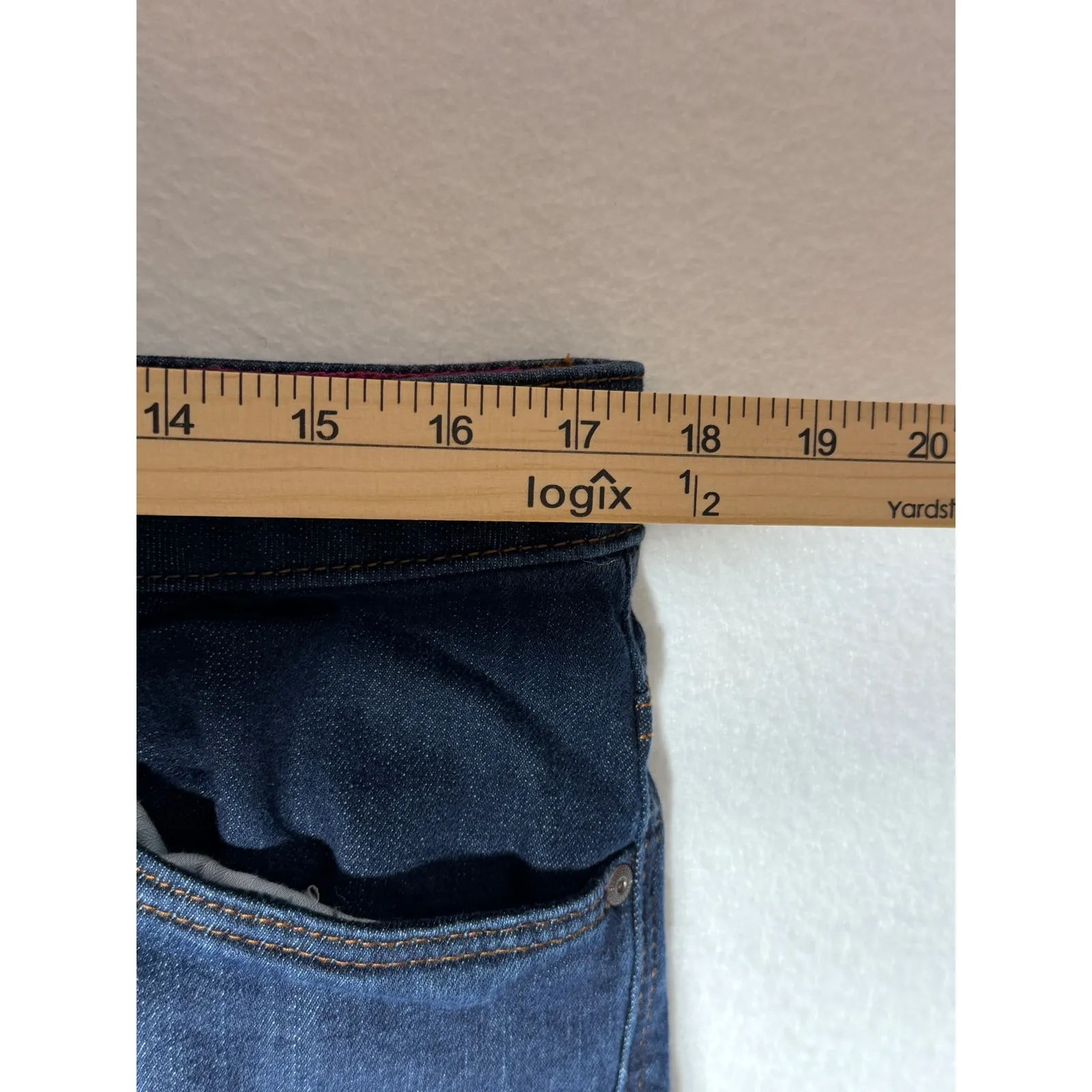 TOM TAILOR Alexa Slim Fit Dark Wash Denim Jeans Women Size 32 Blue - Image 3