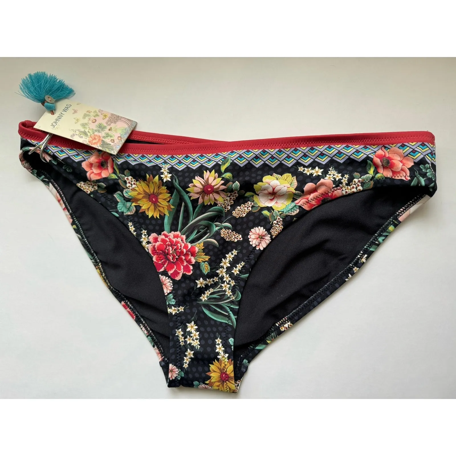 NWT Johnny Was Mia Floral Hipster Swim Bottom Size M - Image 3