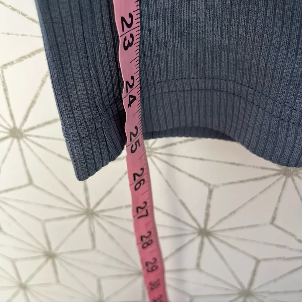 Lululemon Ribbed Softstreme Zip-Leg High-Rise Cropped Pant 25"
Iron Blue - Image 12