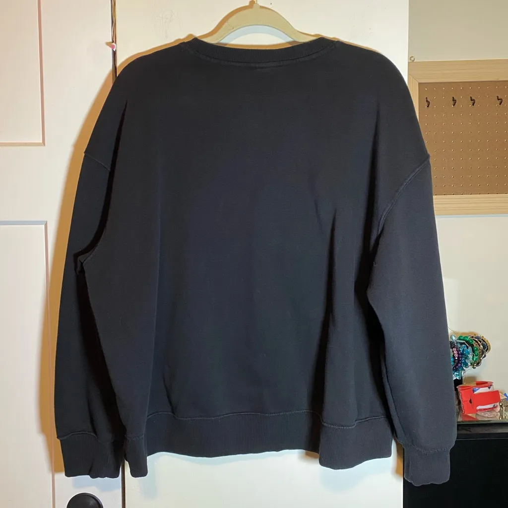 Athletic Works Black Crewneck Sweatshirt XL - Image 3