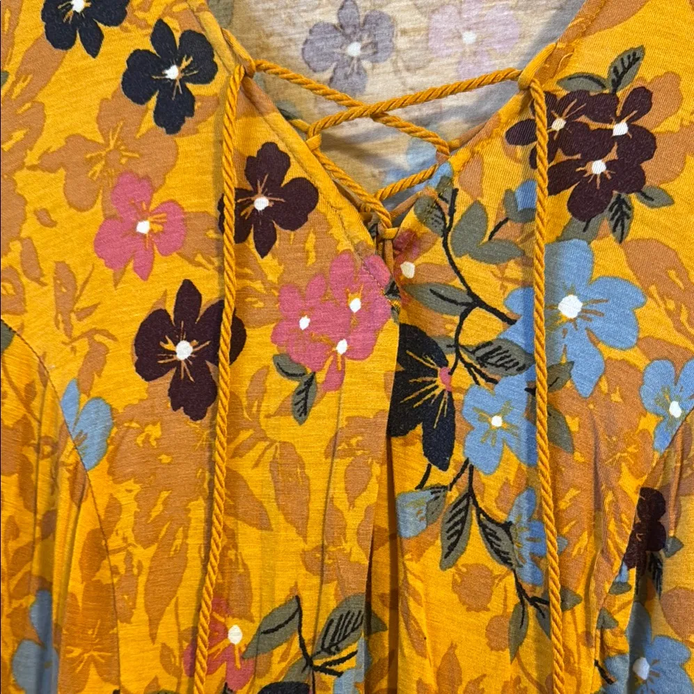 Terra & Sky Gold Embellished Tunic Blouse - Image 3