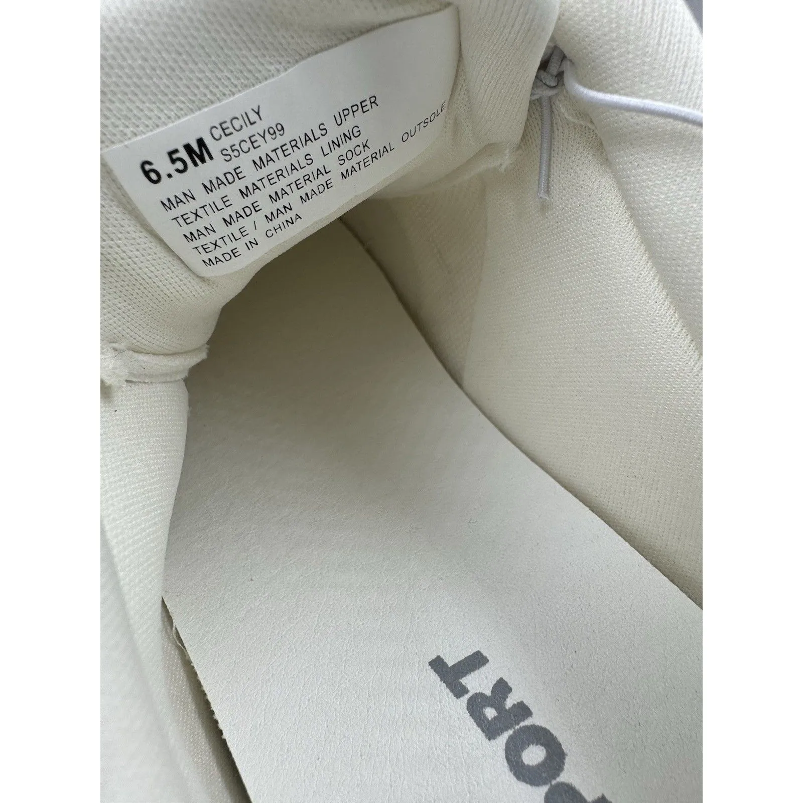 New J Sport Cecily Women’s Sneaker Suede White/Grey Low Top Shoes Size 6.5 US White - Image 10