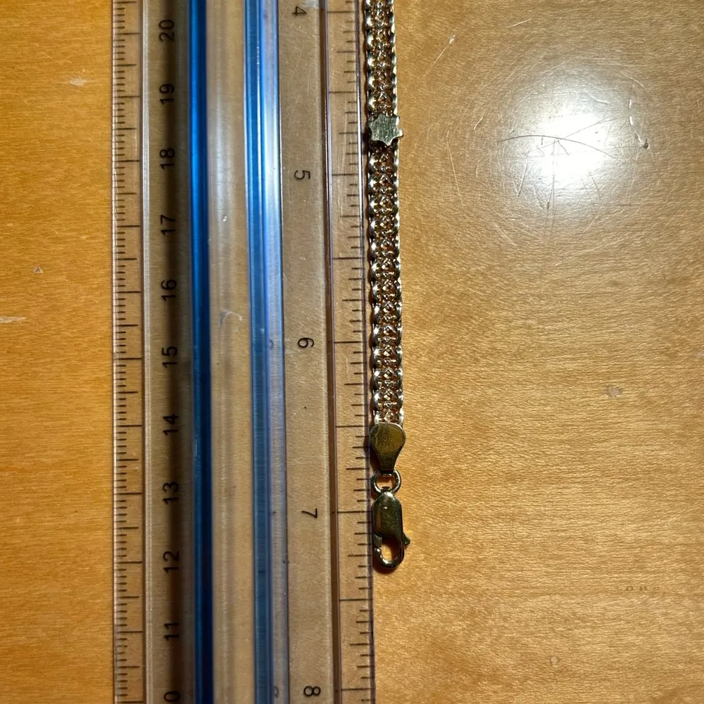 Italy Gold Vermeil Over 925 Sterling Silver Star Bracelet - Image 16