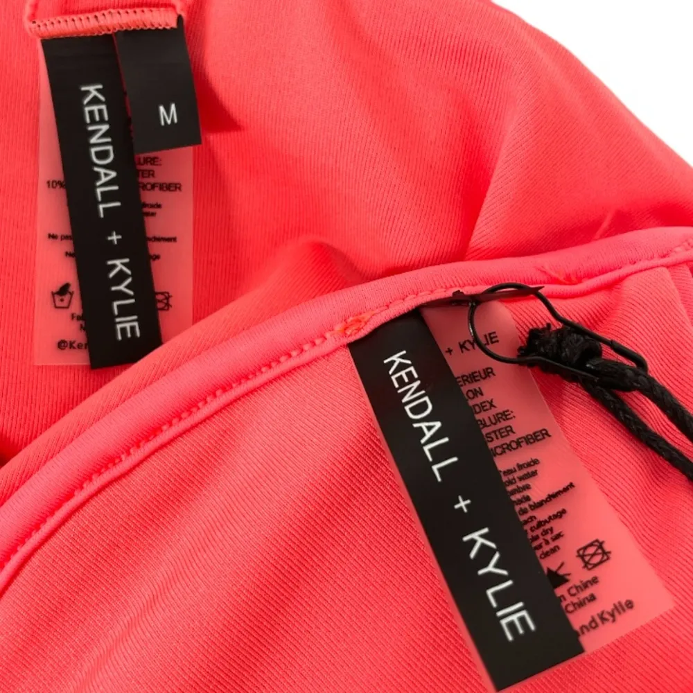 Kendall + Kylie Macrame Embellished Bikini Pink Peach Size Medium - Image 5