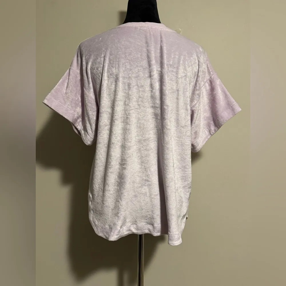 EUC Anthropologie Saturday/Sunday Lilac Crushed Velvet top size small - Image 5