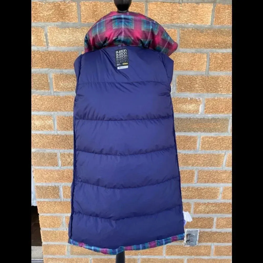 Burton Mecca Trench Down JacketLong Plaid Trench - Image 14