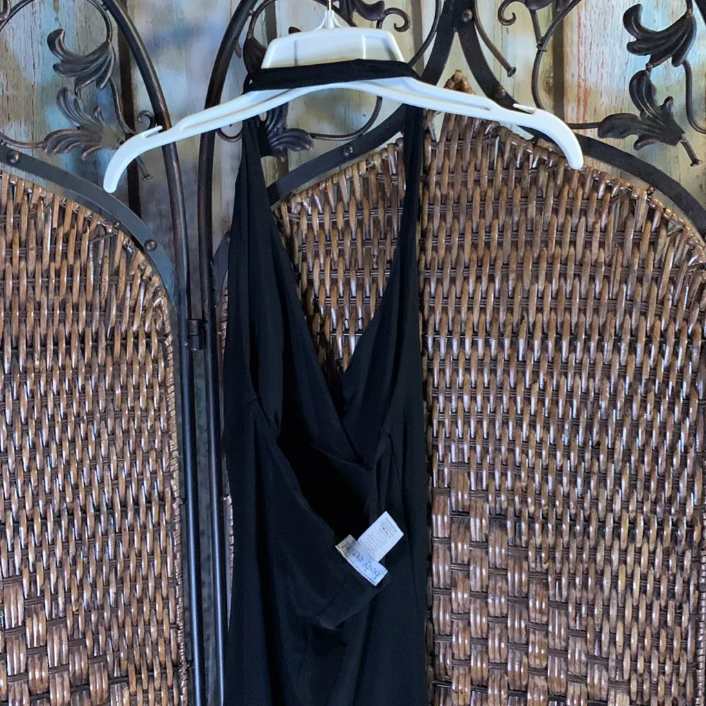 Vintage 90’s Y2K Halter Dress with Appliqué by Body Central Size M - Image 7