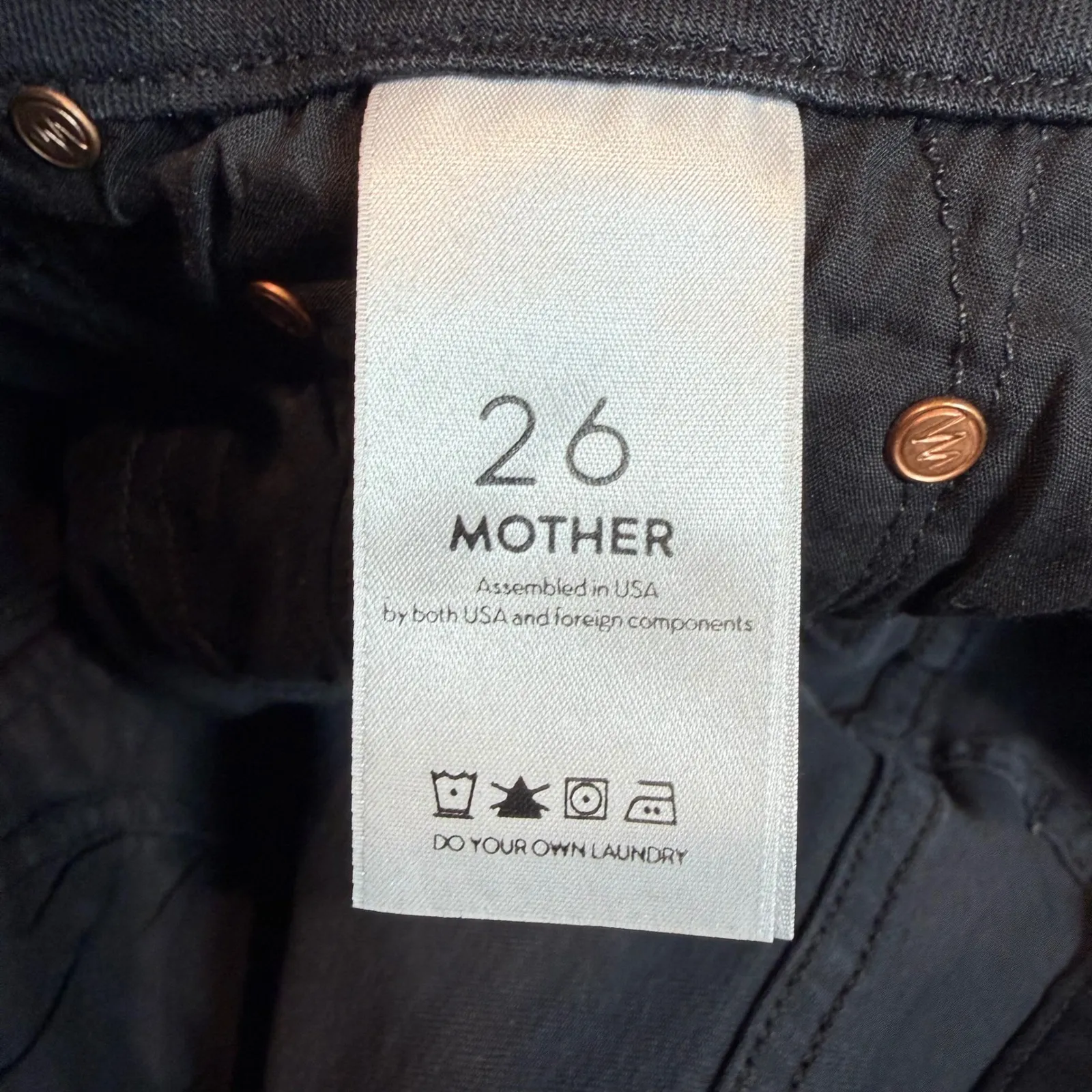 Mother‎ The Looker Skinny Jeans Pants Not Guilty Black Size 26 - Image 7