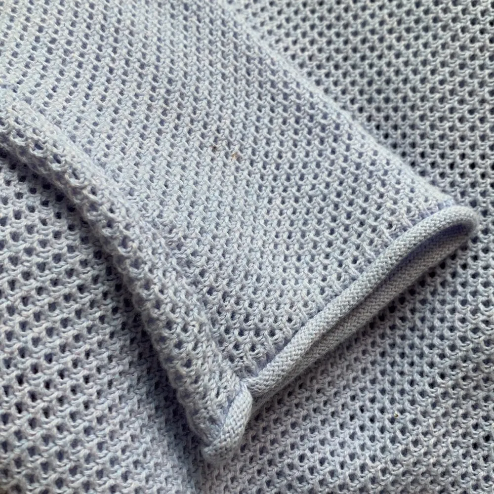 Lisa Todd Mesh Knit Asymmetrical Hem Lavender Top Sz XS Purple - Image 13