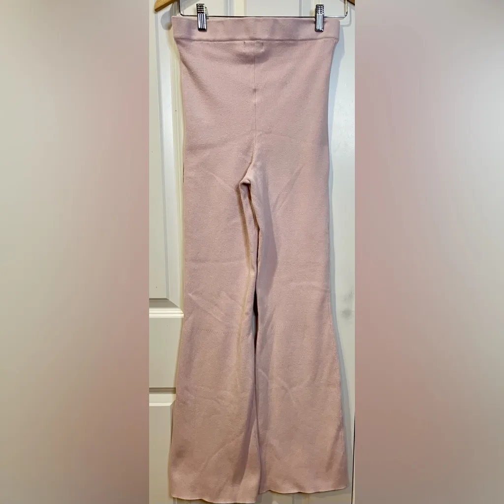 Revolve Majorelle Laurel Knit Ribbed Pants in Orchid Baby Pink Boho Chic Medium - Image 4