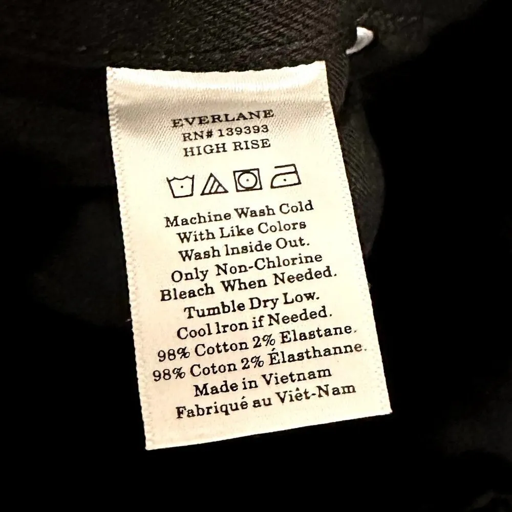 NWT Everlane The High Rise Skinny Jean in Black - Size 30 - Image 4