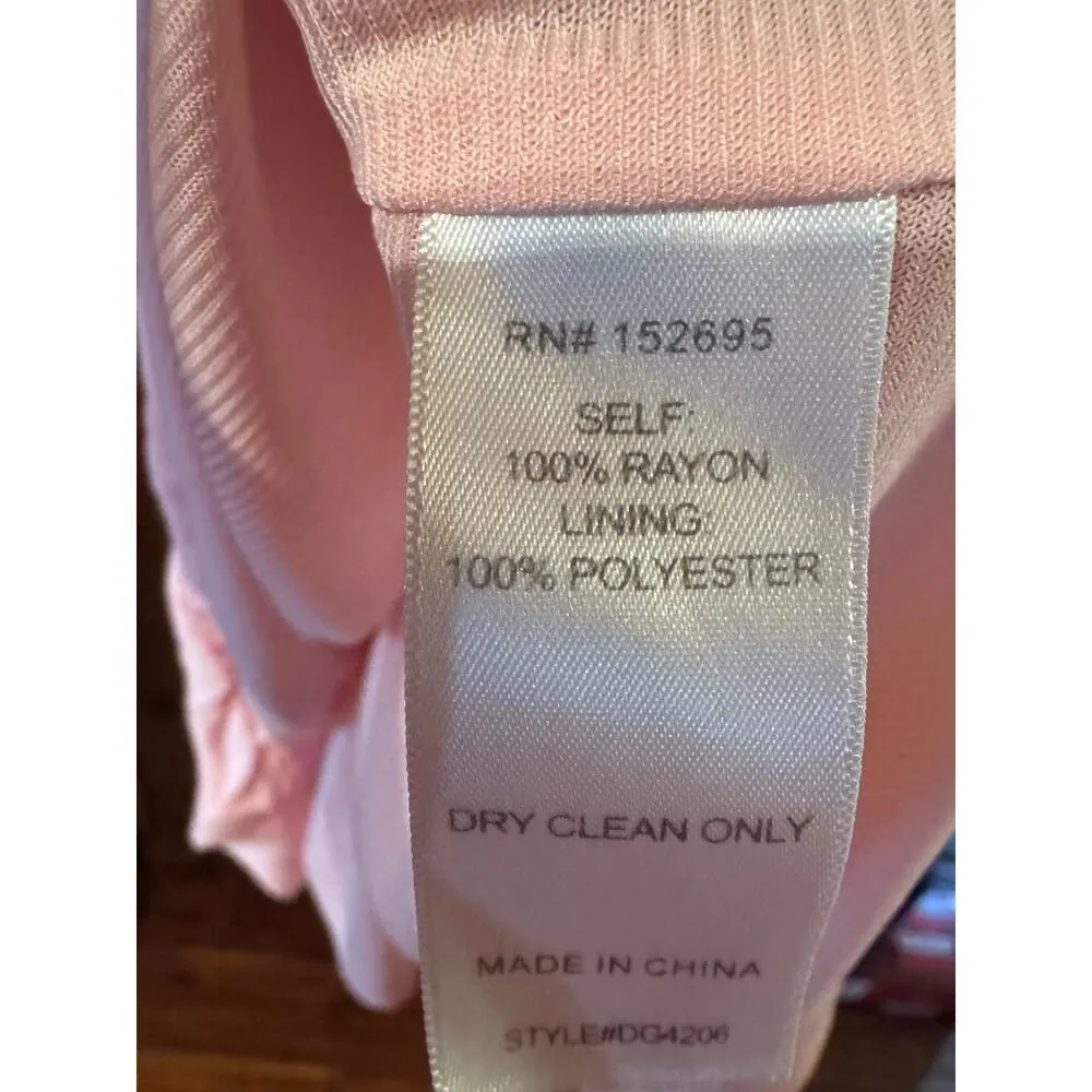 Slate & Willow smocked top swiss dot pink tiered maxi dress XS wedding Guest - Image 7