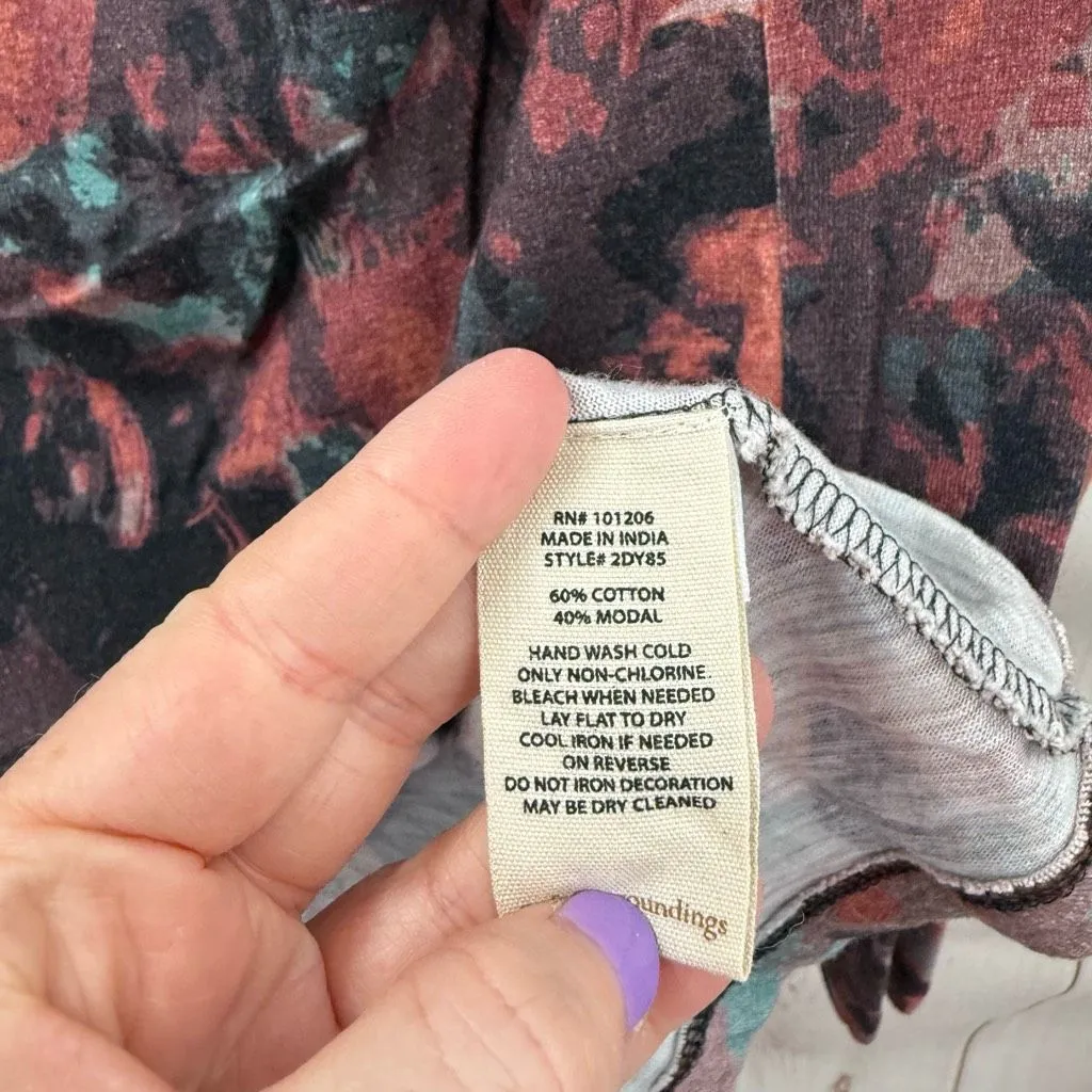 Soft Surroundings Women’s Small Patterned Longsleeve Blouse Top - Image 3