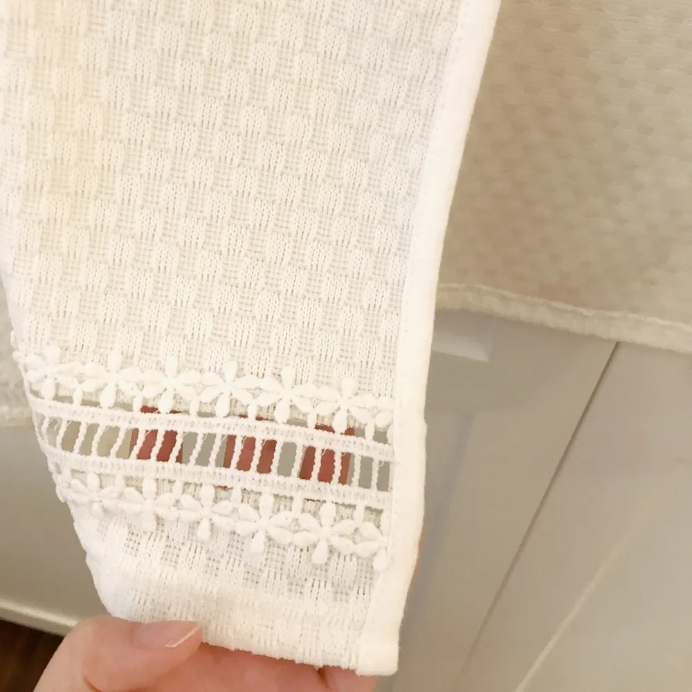 Korean White Lightweight Express Lace Long Sleeves Women Jacket Blazer - Image 4