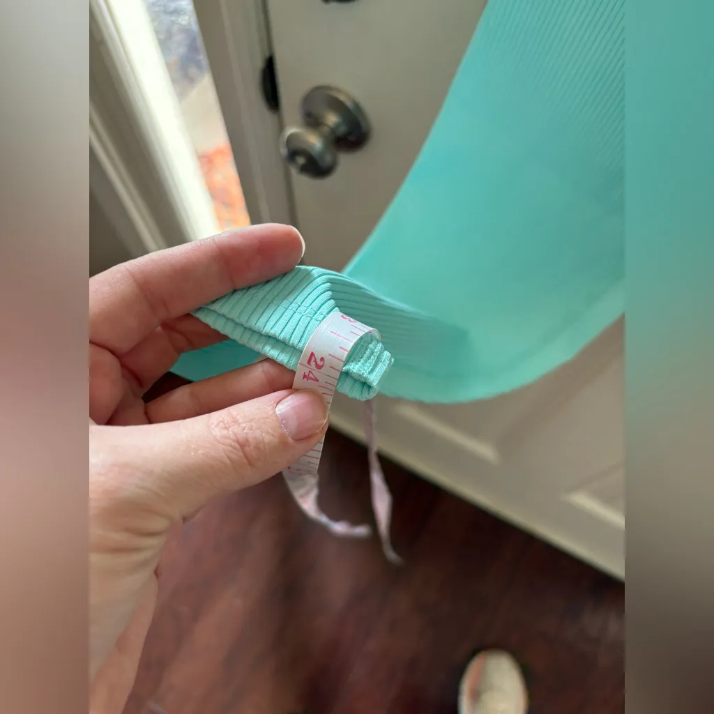 Carbon38 Ribbed 7/8 Legging NWT in Island Paradise Size XL Blue - Image 5