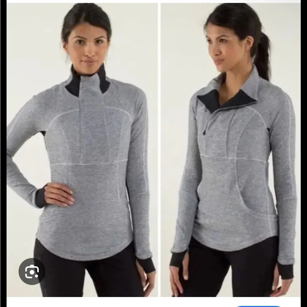 Lululemon athletica Base Runner
1/2 Zip Pullover thermal size 4 Mint condition - Image 2