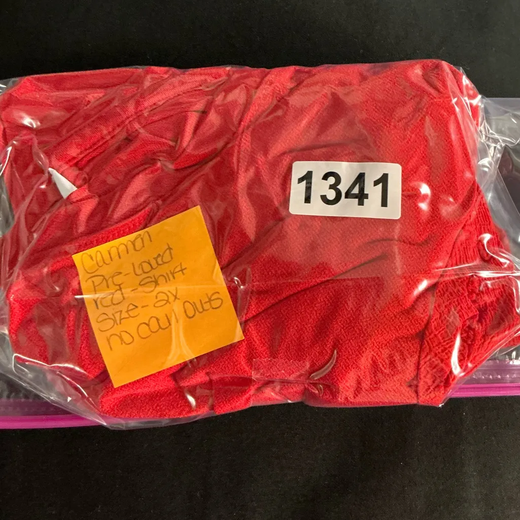 Carmen Marc Valvo Red Textured Sleeve Tunic - Image 6