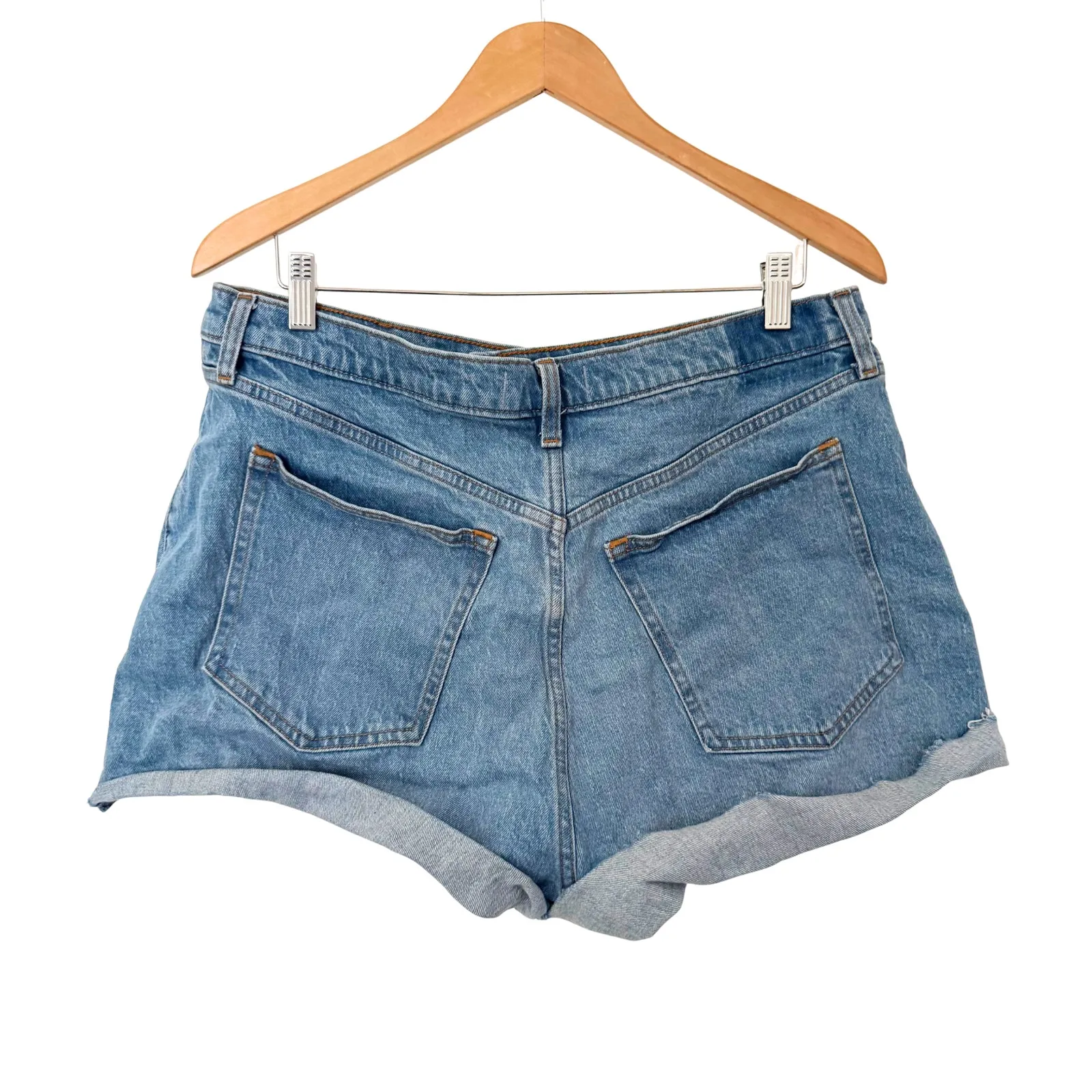 Women's Abercrombie & Fitch Curve Love 90s Cutoff Short High Rise Shorts - 33/16 - Image 2